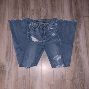 like new american eagle flared jeans